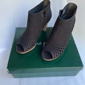 Paul Green Bravo Peep Toe Ankle Bootie Open Toe Platform Bootie Sz Us 5.5
